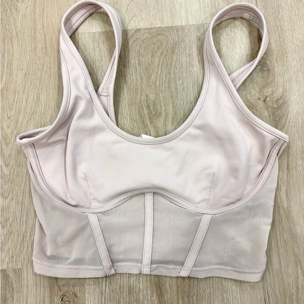 Airbrush mesh corset tank